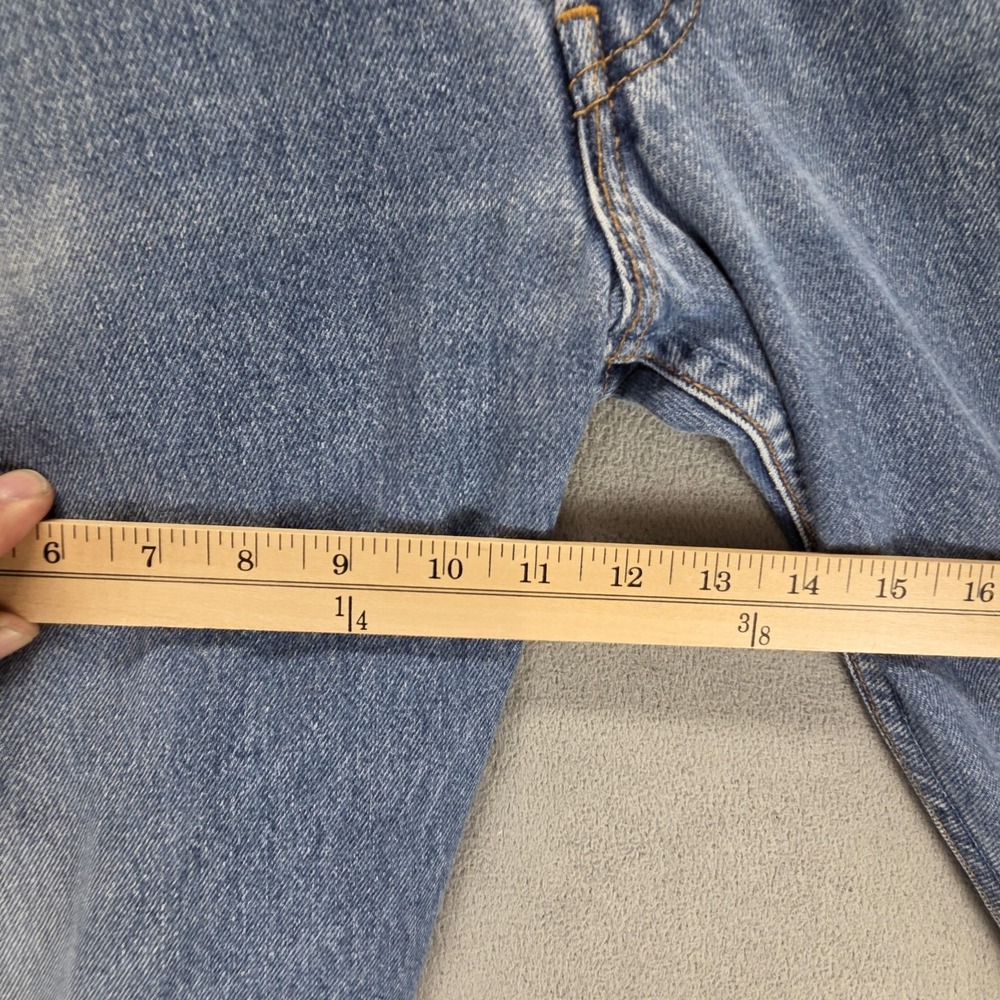 Vintage Levis 501 Jeans Mens Blue Straight Button Fly Made in USA 90s Fits 32x30 - Picture 6 of 16
